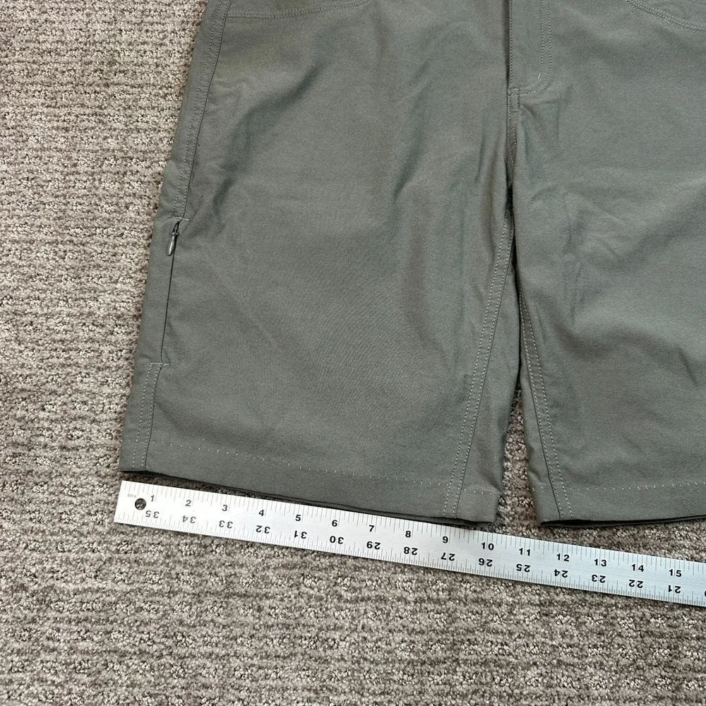 Kuhl Womens Sage Green Hiking Shorts Size 12 Nylon Blend Outdoor Trail Cargo